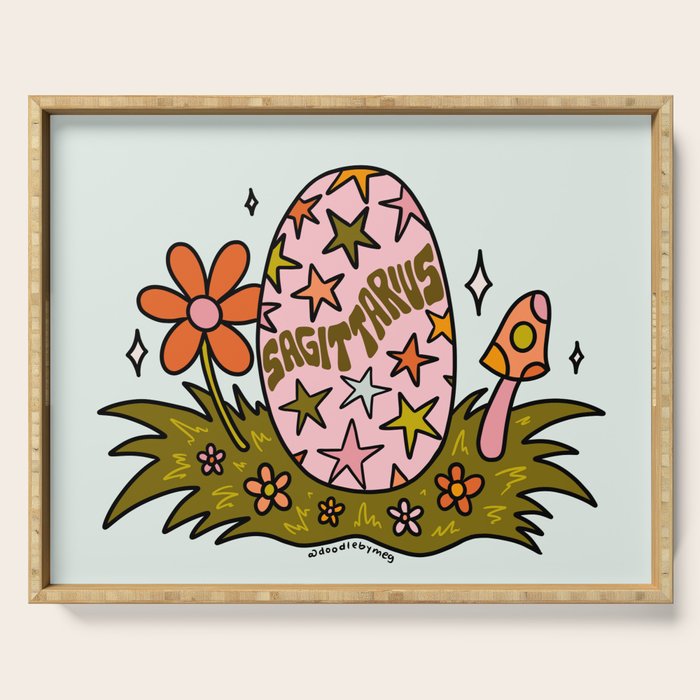 Sagittarius Easter Egg Serving Tray Gallery Image 1