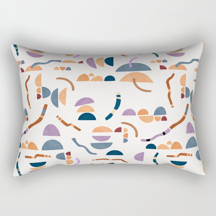Modern simple shapes C Rectangular Pillow Gallery Image 2