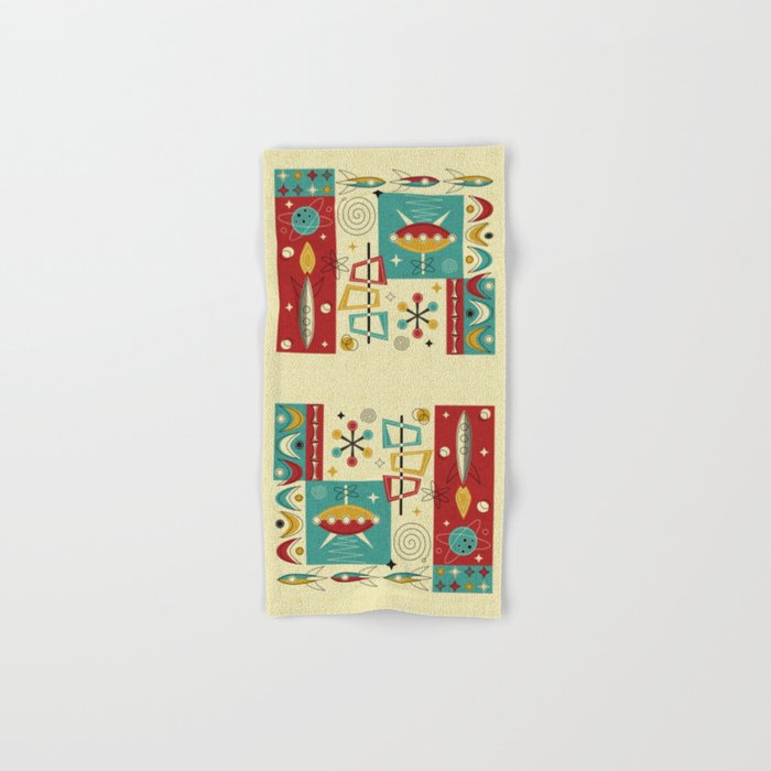 Retro Space Age Fun! ©studioxtine Bath Towel Gallery Image 1