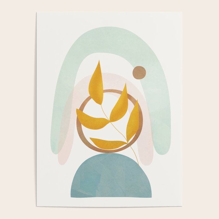 Soft Abstract Shapes 14 Poster Gallery Image 4