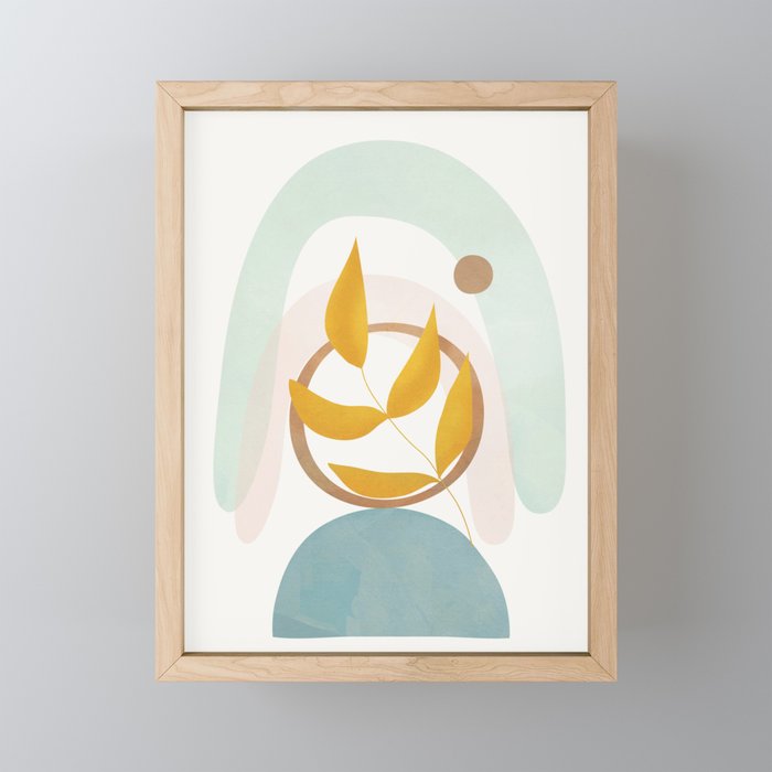 Soft Abstract Shapes 14 Mini Art Print Gallery Image 1