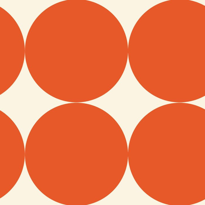 Whole Lotta Circles - Modern Retro Orange Geometric Pattern Coffee Mug Gallery Image 2