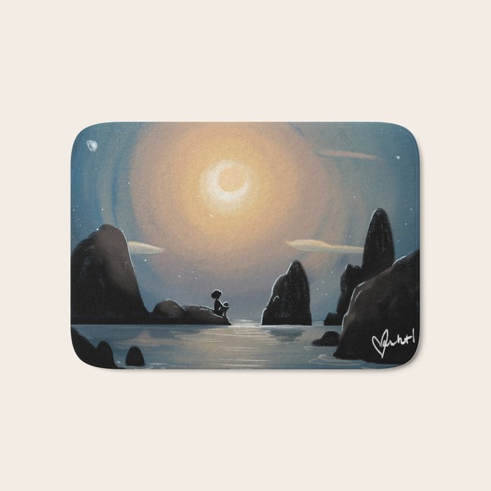 Crescent Moon Bath Mat Gallery Image 1