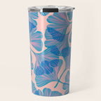 Abstraction_Ginkgo_Pattern_Minimalism_002 Travel Mug Gallery Image 1
