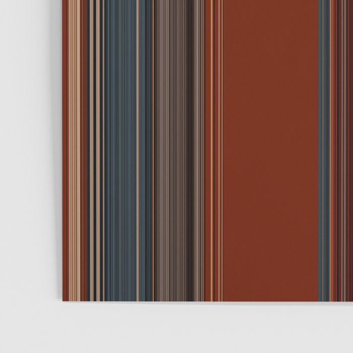 Bold Rust Colorful Stripes Poster Gallery Image 3