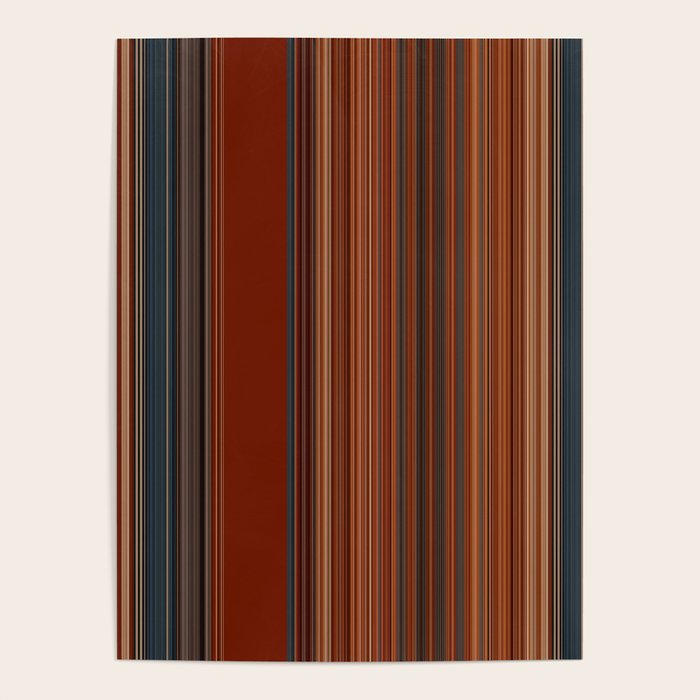 Bold Rust Colorful Stripes Poster Gallery Image 4