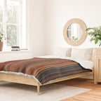 Bold Rust Colorful Stripes Duvet Cover Gallery Image 2