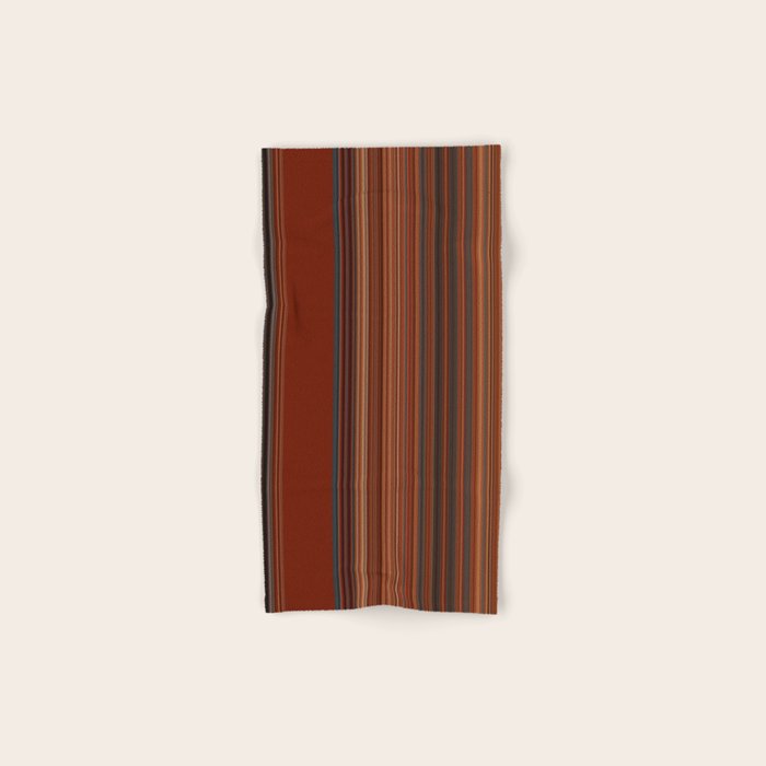 Bold Rust Colorful Stripes Bath Towel Gallery Image 1