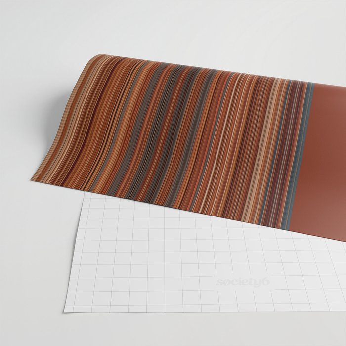 Bold Rust Colorful Stripes Wrapping Paper Gallery Image 2