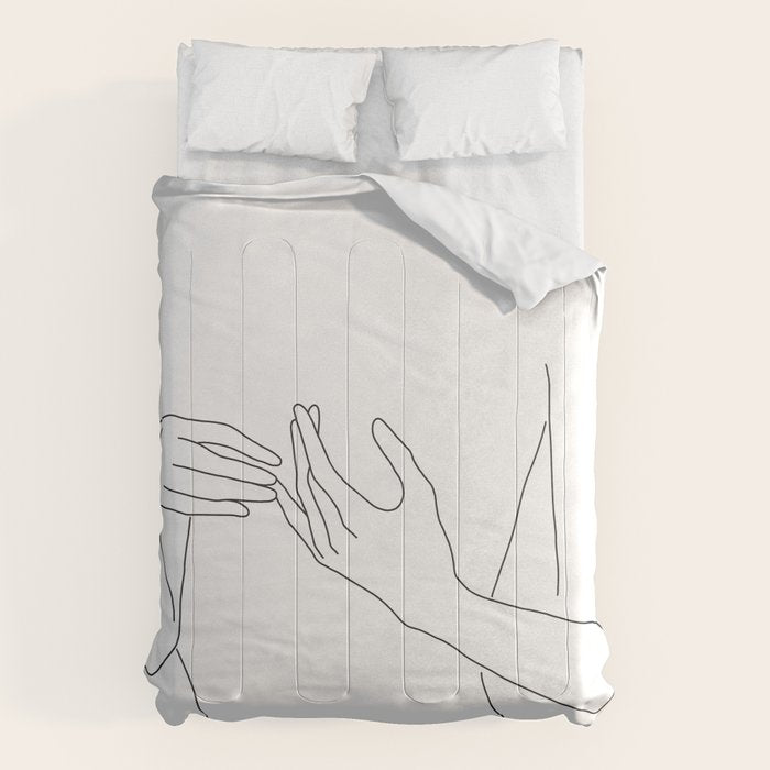 Line Hands 2 Comforter Gallery Image 1