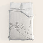 Line Hands 2 Comforter Gallery Image 6