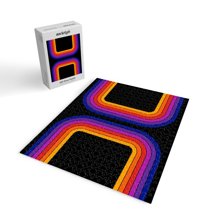 Black Rainbow Tunnel Jigsaw Puzzle Gallery Image 2