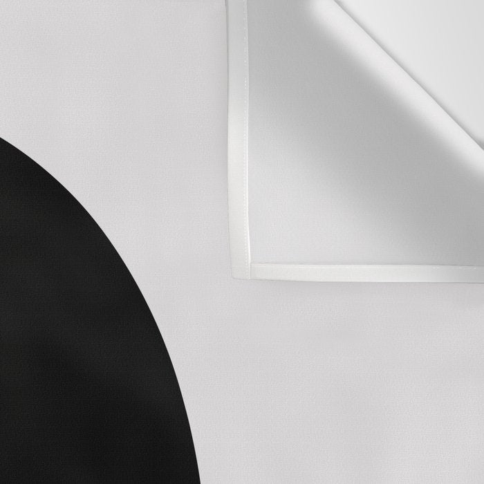 The Form - Black and White Abstract Wall Tapestry Gallery Image 3