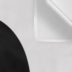The Form - Black and White Abstract Wall Tapestry Gallery Image 3