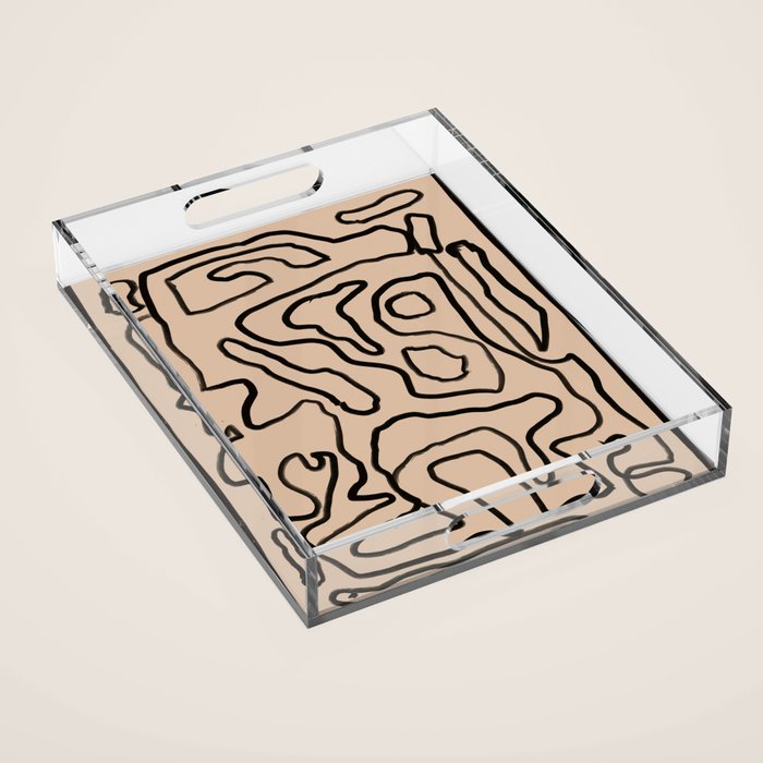Abstract line art 161 Acrylic Tray Gallery Image 1