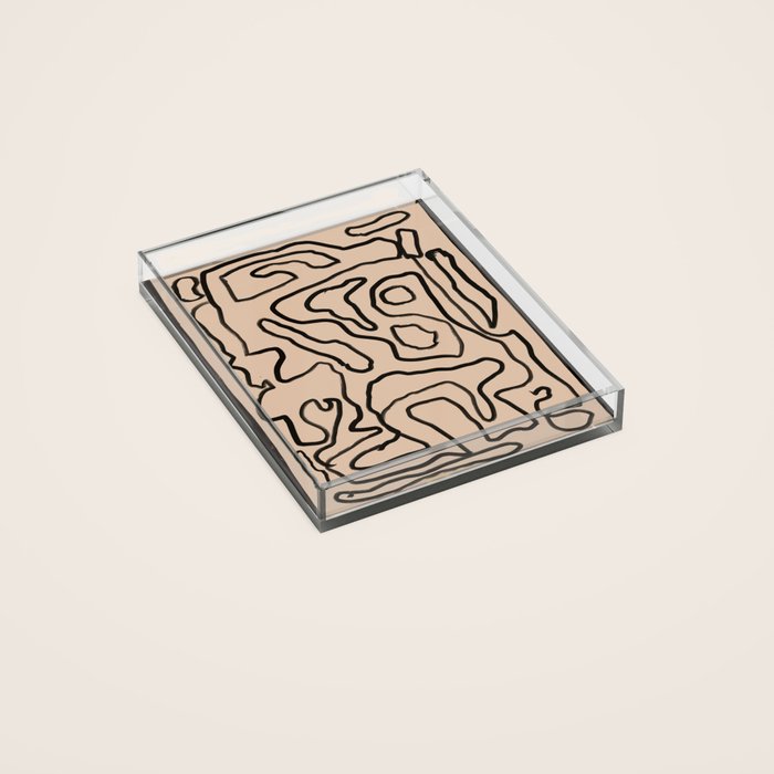 Abstract line art 161 Acrylic Tray Gallery Image 2