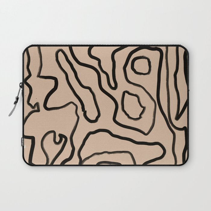 Abstract line art 161 Laptop Sleeve Gallery Image 1