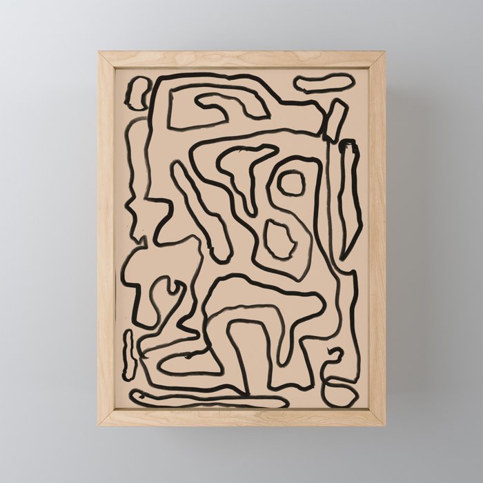 Abstract line art 161 Mini Art Print Gallery Image 1