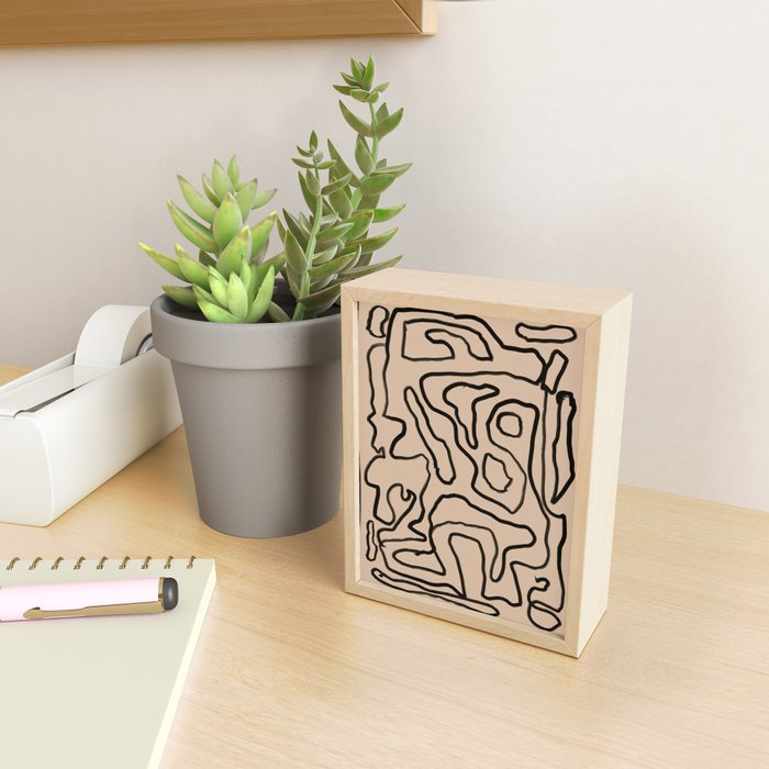 Abstract line art 161 Mini Art Print Gallery Image 2