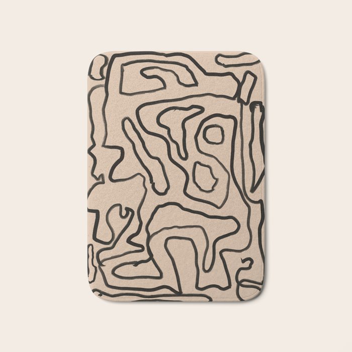 Abstract line art 161 Bath Mat Gallery Image 1