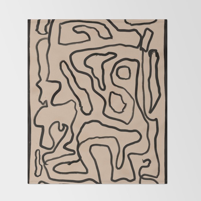 Abstract line art 161 Throw Blanket Gallery Image 2