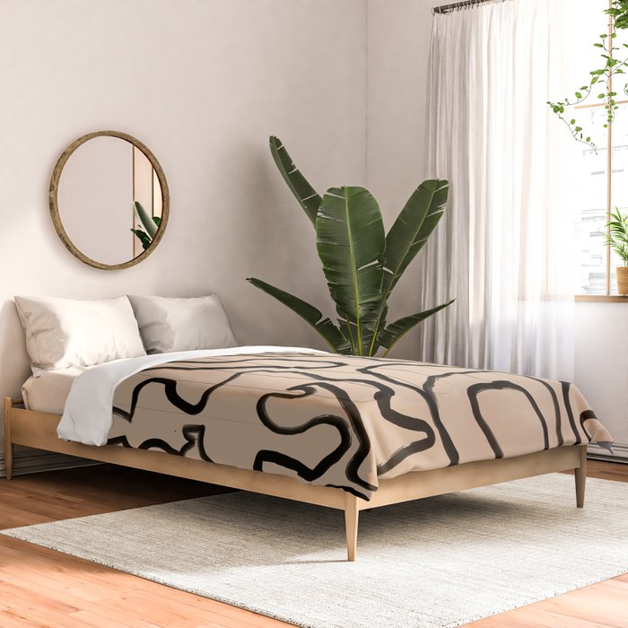 Abstract line art 161 Comforter Gallery Image 2