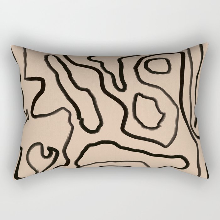 Abstract line art 161 Rectangular Pillow Gallery Image 2