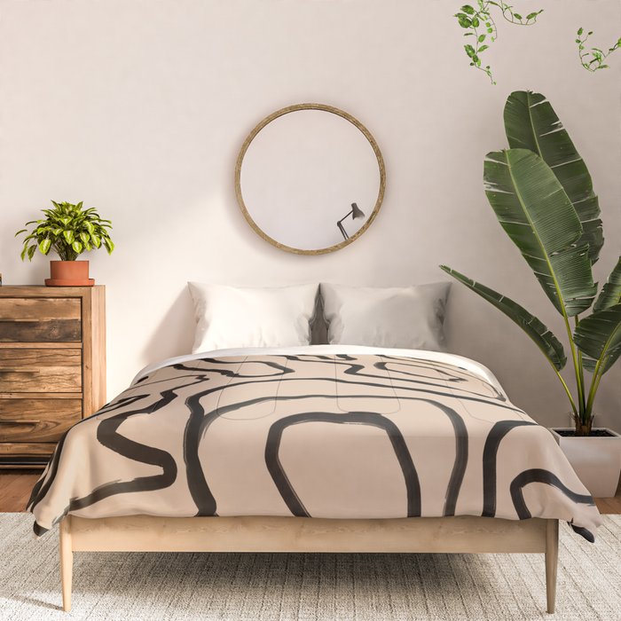 Abstract line art 161 Comforter Gallery Image 3