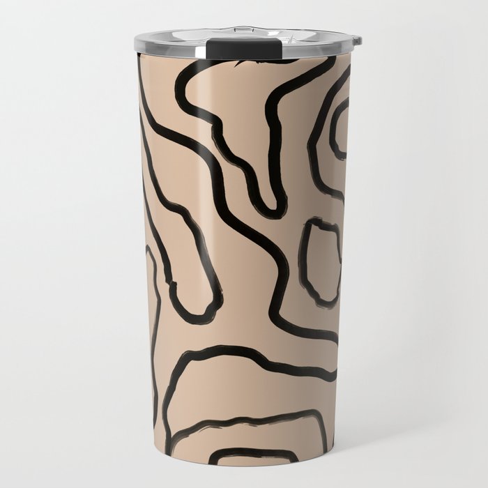 Abstract line art 161 Travel Mug Gallery Image 1
