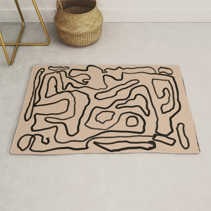 Abstract line art 161 Rug Gallery Image 1