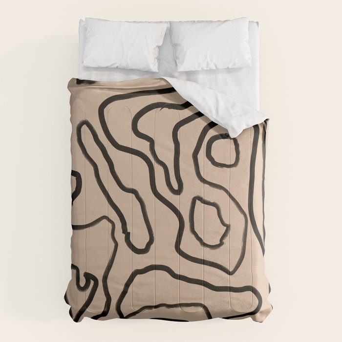 Abstract line art 161 Comforter Gallery Image 1