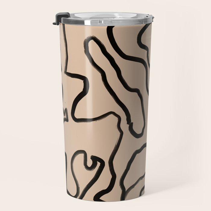 Abstract line art 161 Travel Mug Gallery Image 3