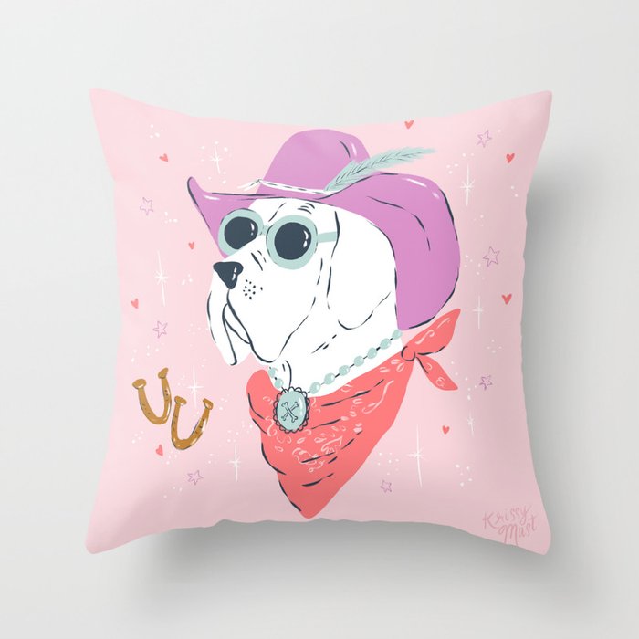 Festival Cowboy Great Dane Dog  Throw Pillow Gallery Image 6