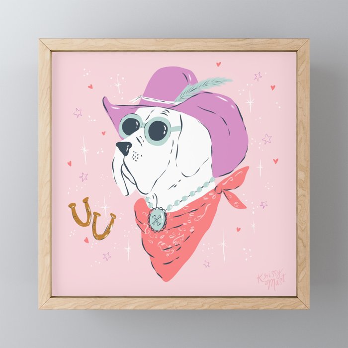 Festival Cowboy Great Dane Dog  Mini Art Print Gallery Image 1