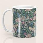Heritage Wildflower Garden on Dark Blue Coffee Mug Gallery Image 3