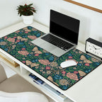 Heritage Wildflower Garden on Dark Blue Desk Mat Gallery Image 2