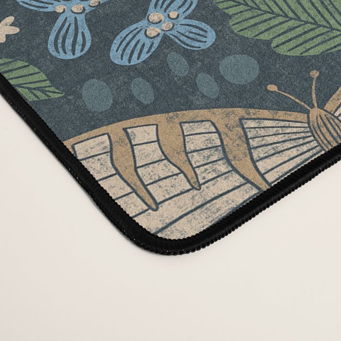 Heritage Wildflower Garden on Dark Blue Desk Mat Gallery Image 4