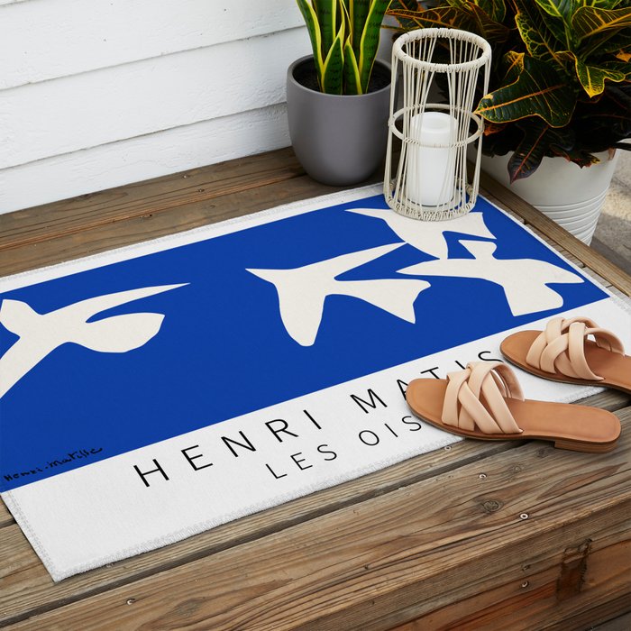 Henri Matisse - Les Oiseaux (The Birds) 1947 Artwork Reproduction Outdoor Rug Gallery Image 2