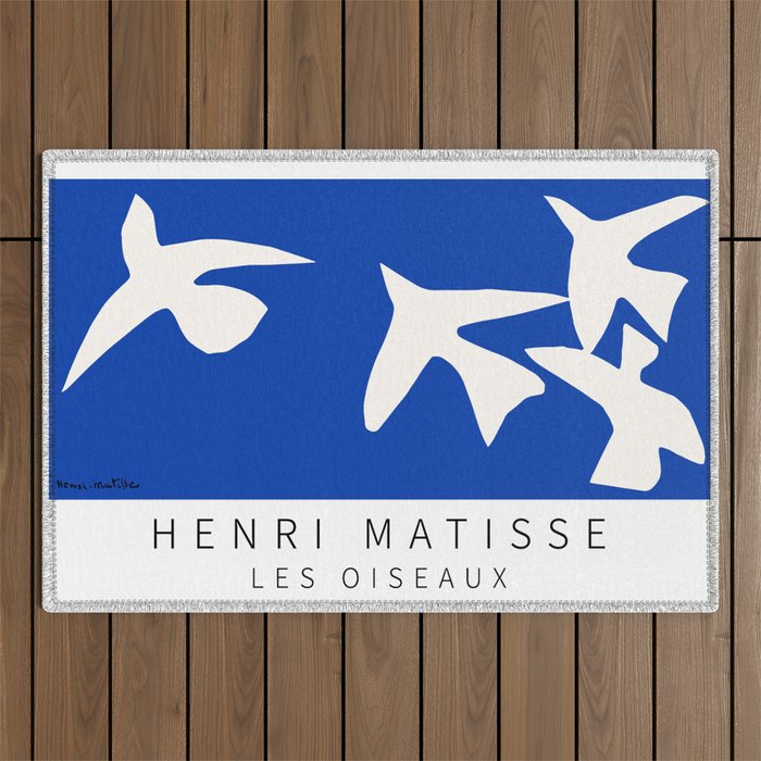 Henri Matisse - Les Oiseaux (The Birds) 1947 Artwork Reproduction Outdoor Rug Gallery Image 1