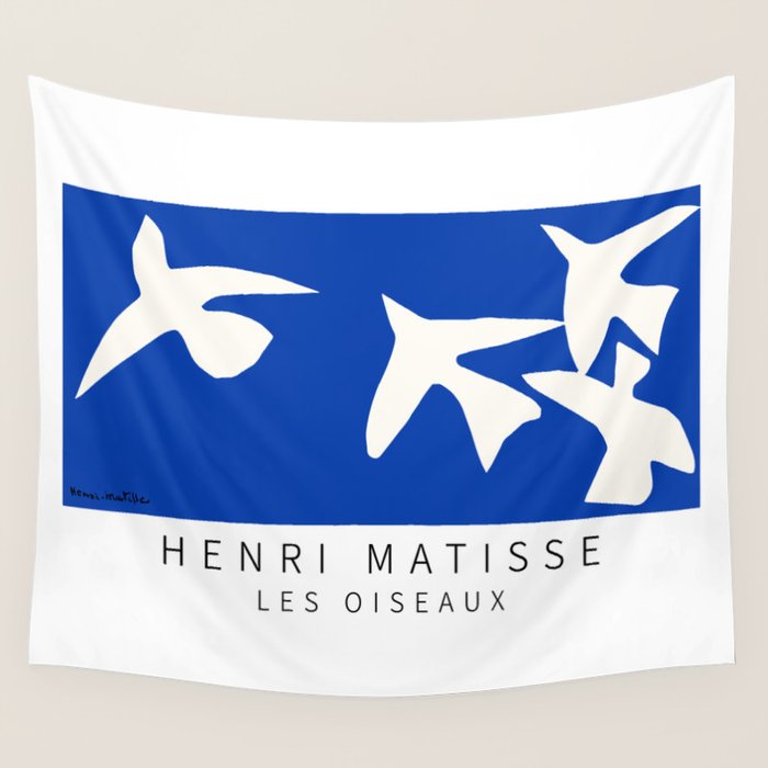 Henri Matisse - Les Oiseaux (The Birds) 1947 Artwork Reproduction Wall Tapestry Gallery Image 4