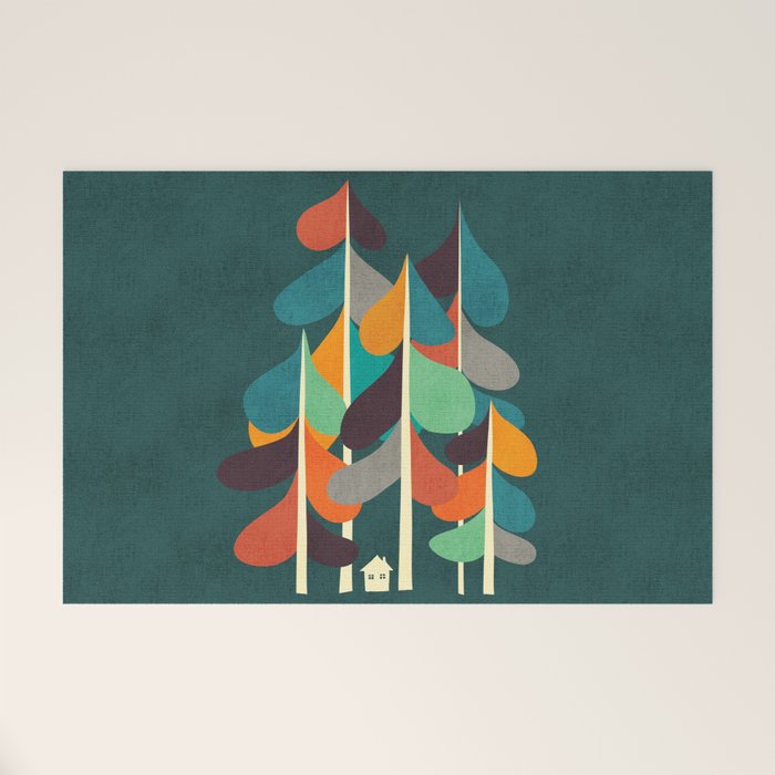 Cabin in the woods Welcome Mat Gallery Image 1