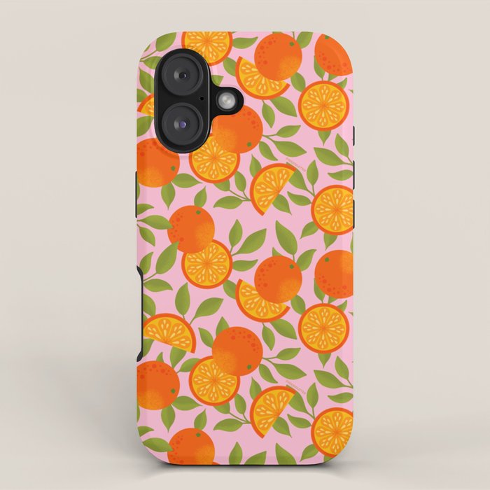 Orange Pattern - Amalfi Coast Cocktails iPhone Case Gallery Image 1