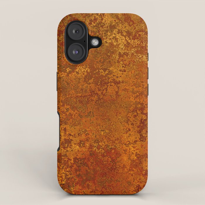 Vintage Copper Rust, Minimalist Art iPhone Case Gallery Image 1