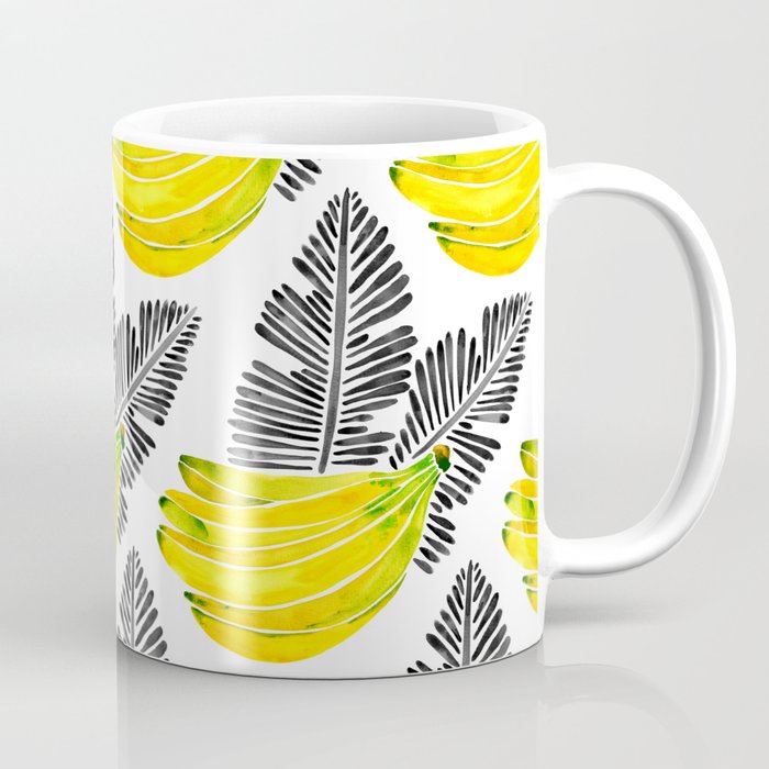 Banana Bunch - Yellow & Black Palette Coffee Mug Gallery Image 1