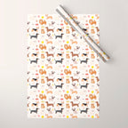 Cute Dog Pattern Wrapping Paper Gallery Image 1