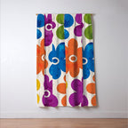 Colorful Retro Floral Pattern Window Curtain Gallery Image 3