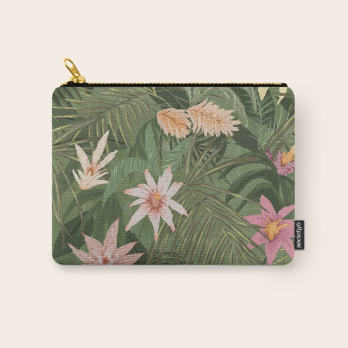 Tropical Flora Carry All Pouch Gallery Image 1
