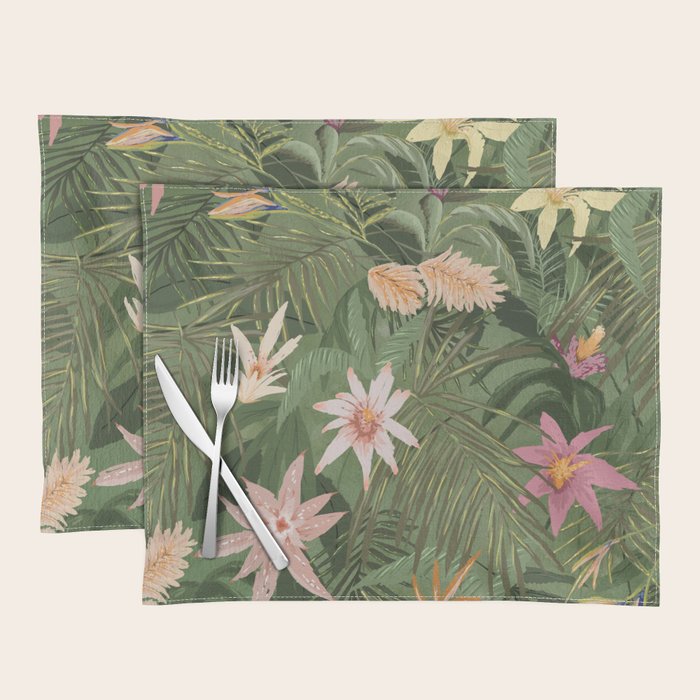 Tropical Flora Placemat Gallery Image 1