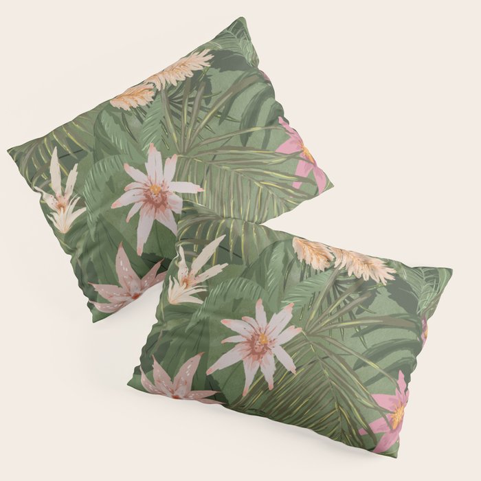 Tropical Flora Pillow Sham Gallery Image 3