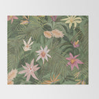 Tropical Flora Throw Blanket Gallery Image 2
